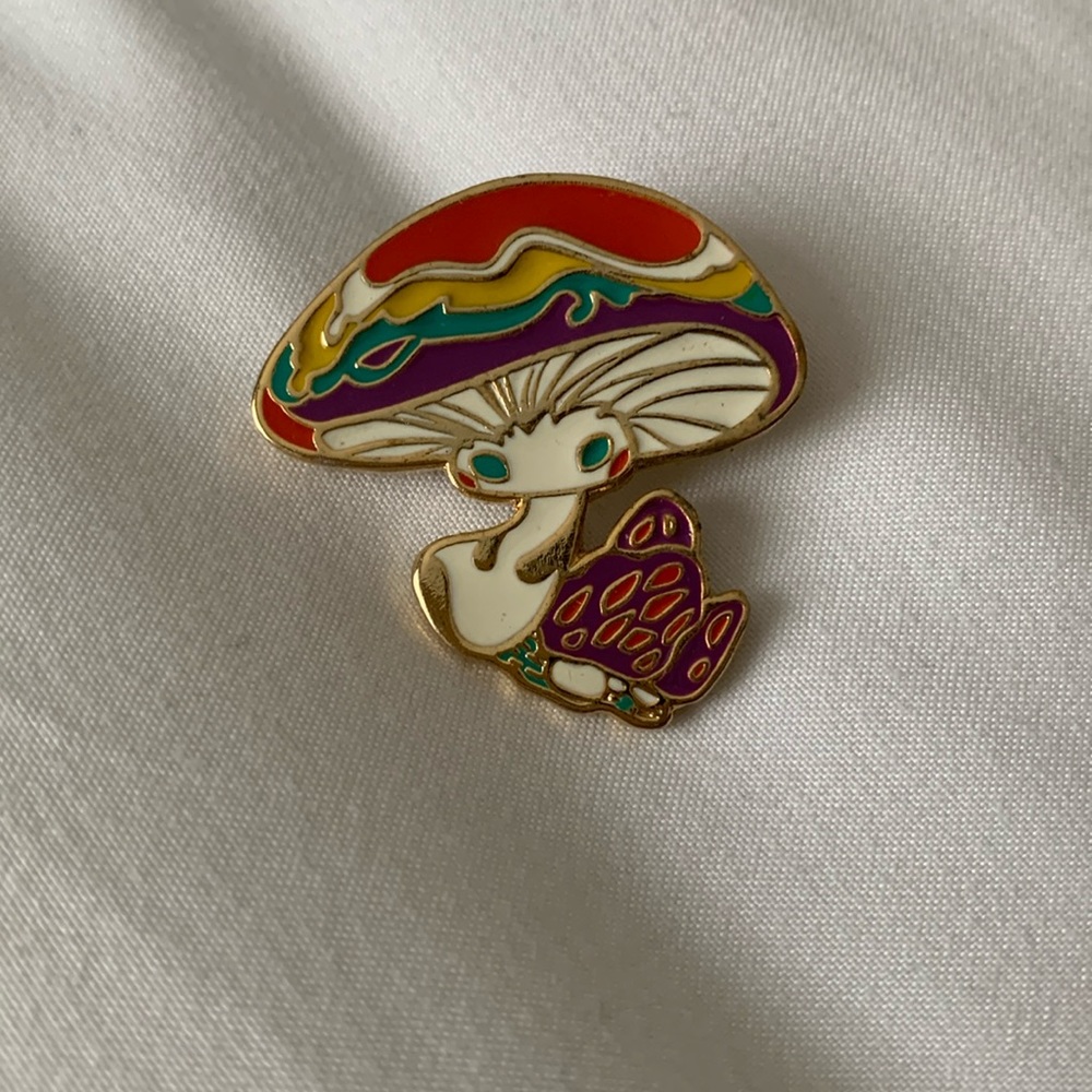 Mushroom Enamel Pin